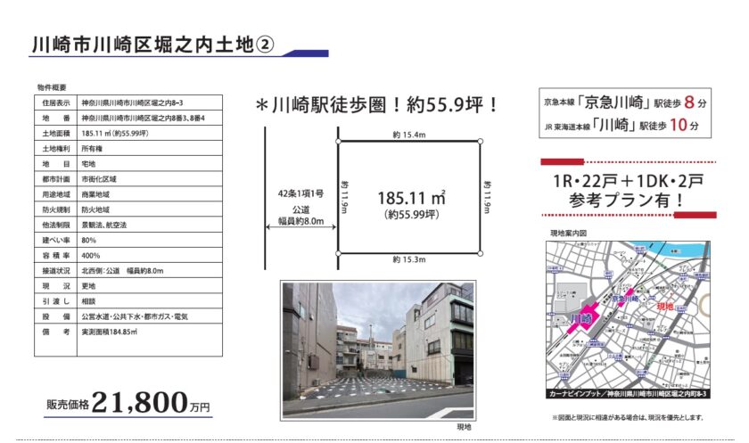 川崎市川崎区堀之内土地2 画像1