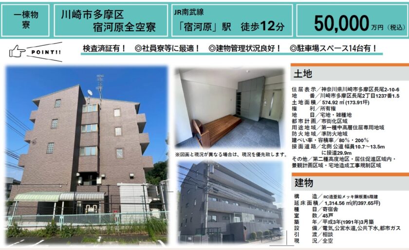 川崎市多摩区宿河原 全空寮 画像1