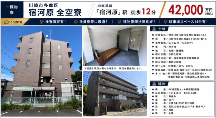 川崎市多摩区宿河原 全空寮 画像1 川崎市多摩区宿河原 全空寮 画像1