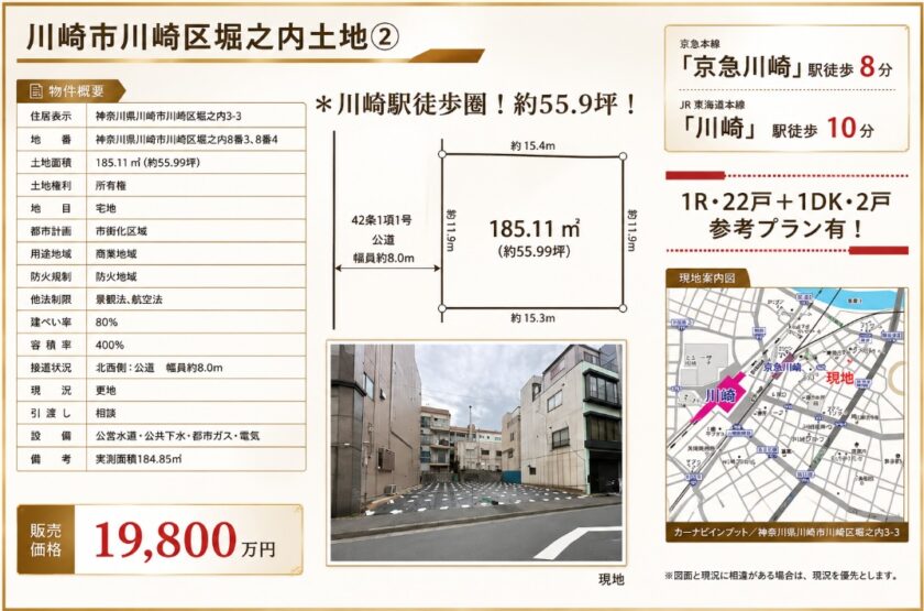 川崎市川崎区堀之内土地2 画像1
