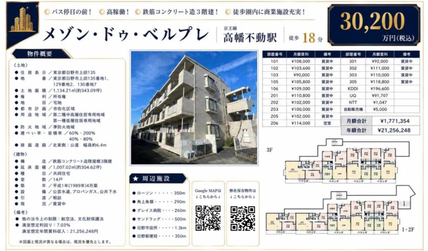 日野市上田一棟マンション 画像1 日野市上田一棟マンション 画像1