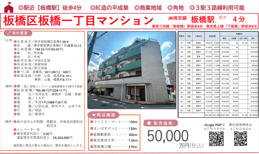 板橋区板橋1丁目マンション 画像1 板橋区板橋1丁目マンション 画像1