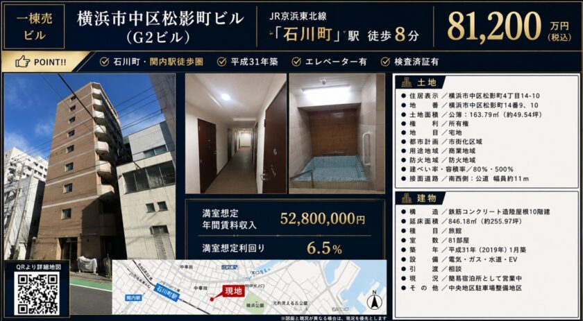 横浜市中区松影町ビル(G2ビル) 画像1 横浜市中区松影町ビル(G2ビル) 画像1