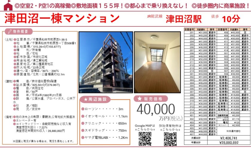 船橋市前原西 ウィンド津田沼 画像1 船橋市前原西 ウィンド津田沼 画像1